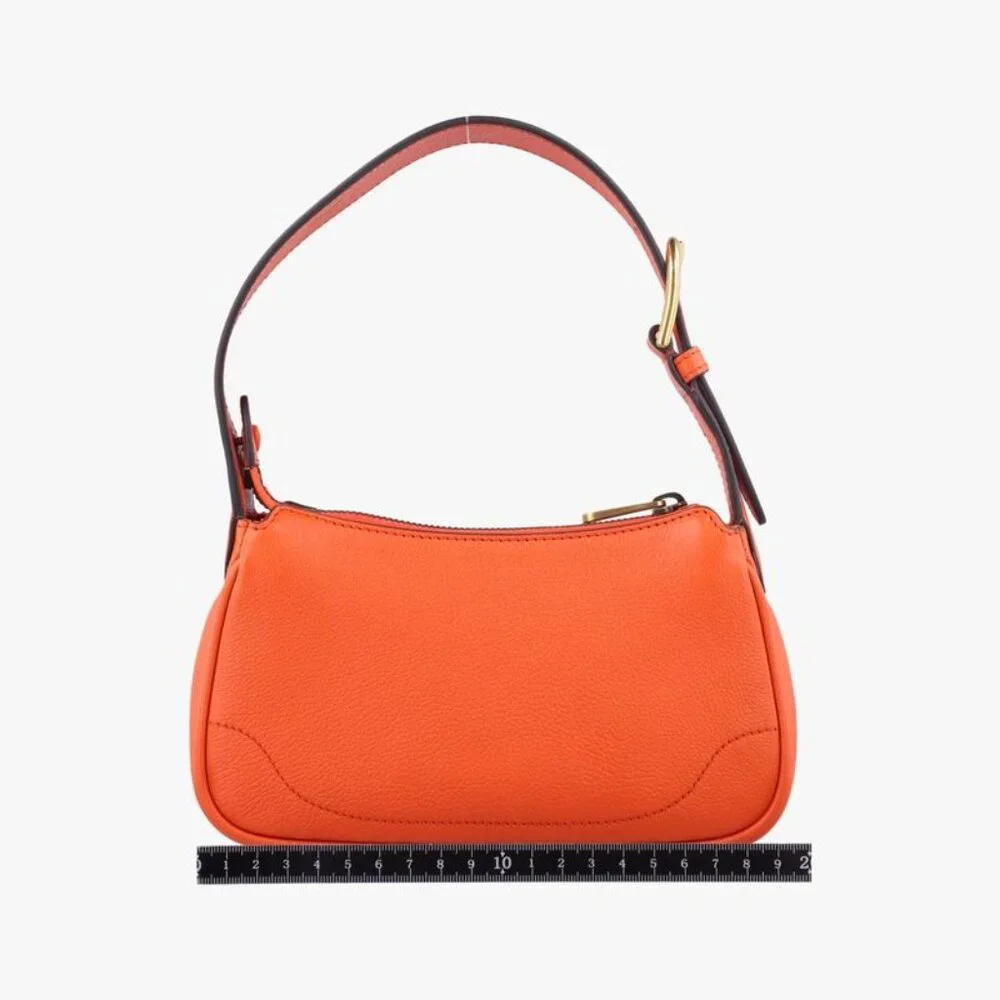 Gucci Aphrodite Orange Leather Shoulder Bag - Picture 2 of 10